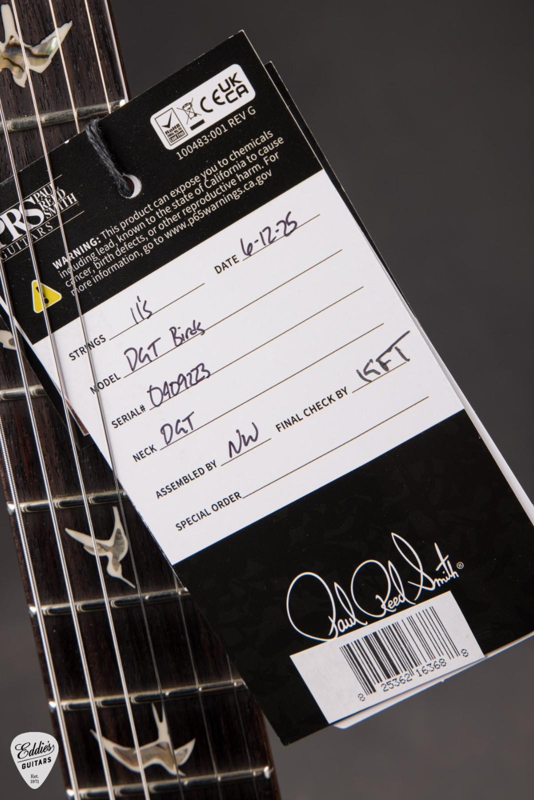 PRS DGT – Black Gold Wraparound Burst #409223