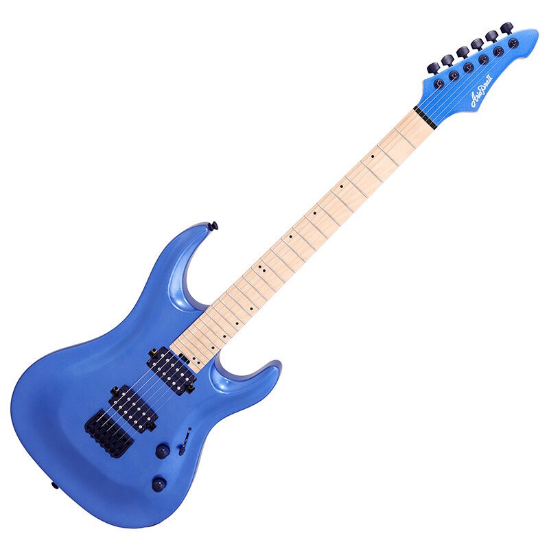 Ariaproii Mac-D600 Mrbl Metallic Royal Blue Ash Body Mac Series Electric Guitar