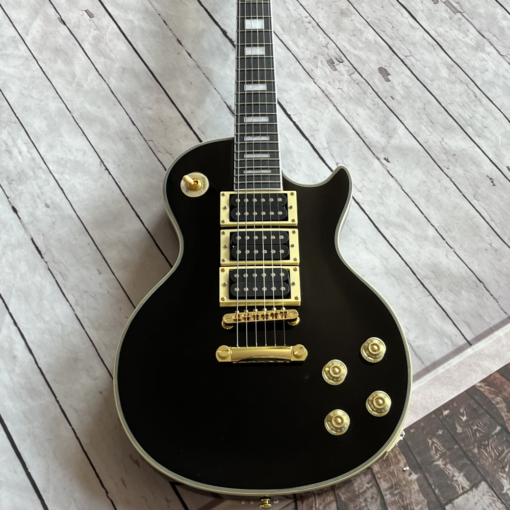 6 strings Black Beauty electric guitar gold hardware 3 pickups free shipping