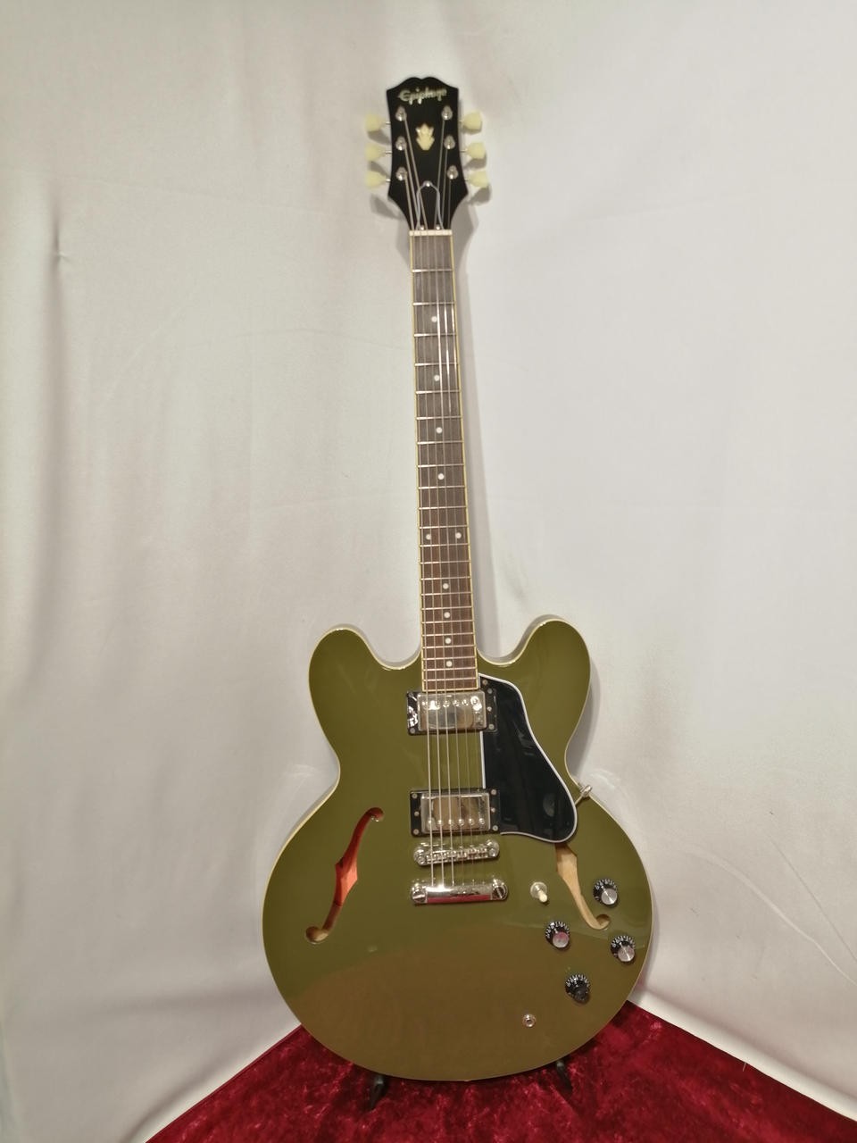 Epiphone Es-335 Ig/Olive Drab Green Electric Guitar Safe delivery from Japan