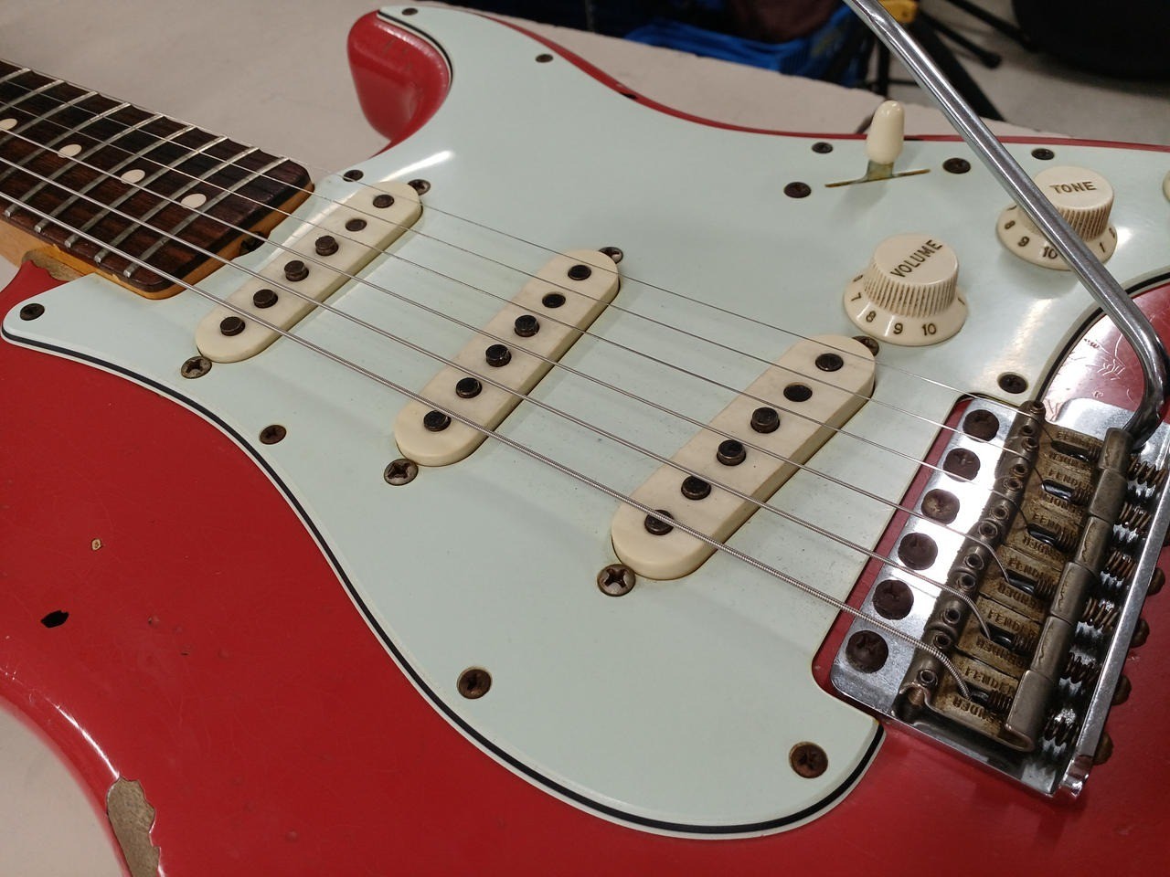 Fender Custom Shop 1963 Michael Landau Strat Fiesta Red 3 Tone Sunburst Relic