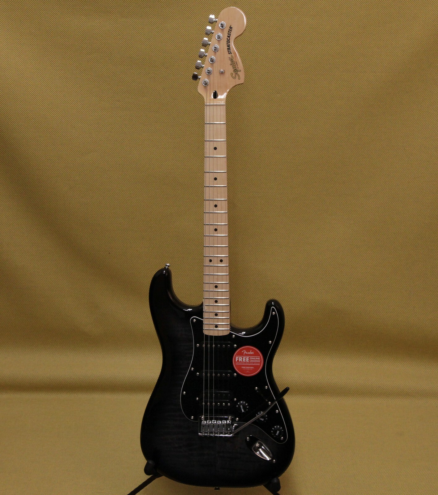 037-8153-539 Squier Affinity Series Stratocaster Electric Guitar HSS Flame Maple