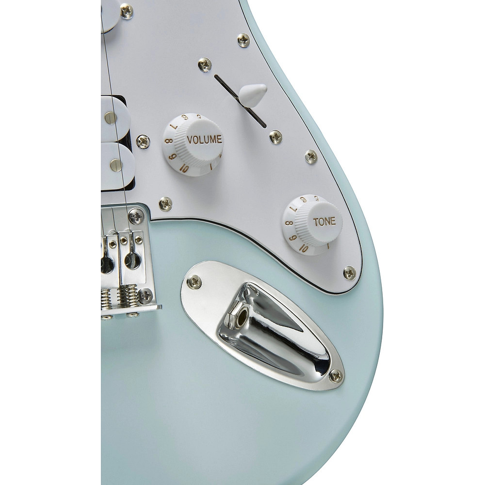 Mitchell TD100 ShortScale Electric Guitar Powder Blue 3Ply White Pickguard