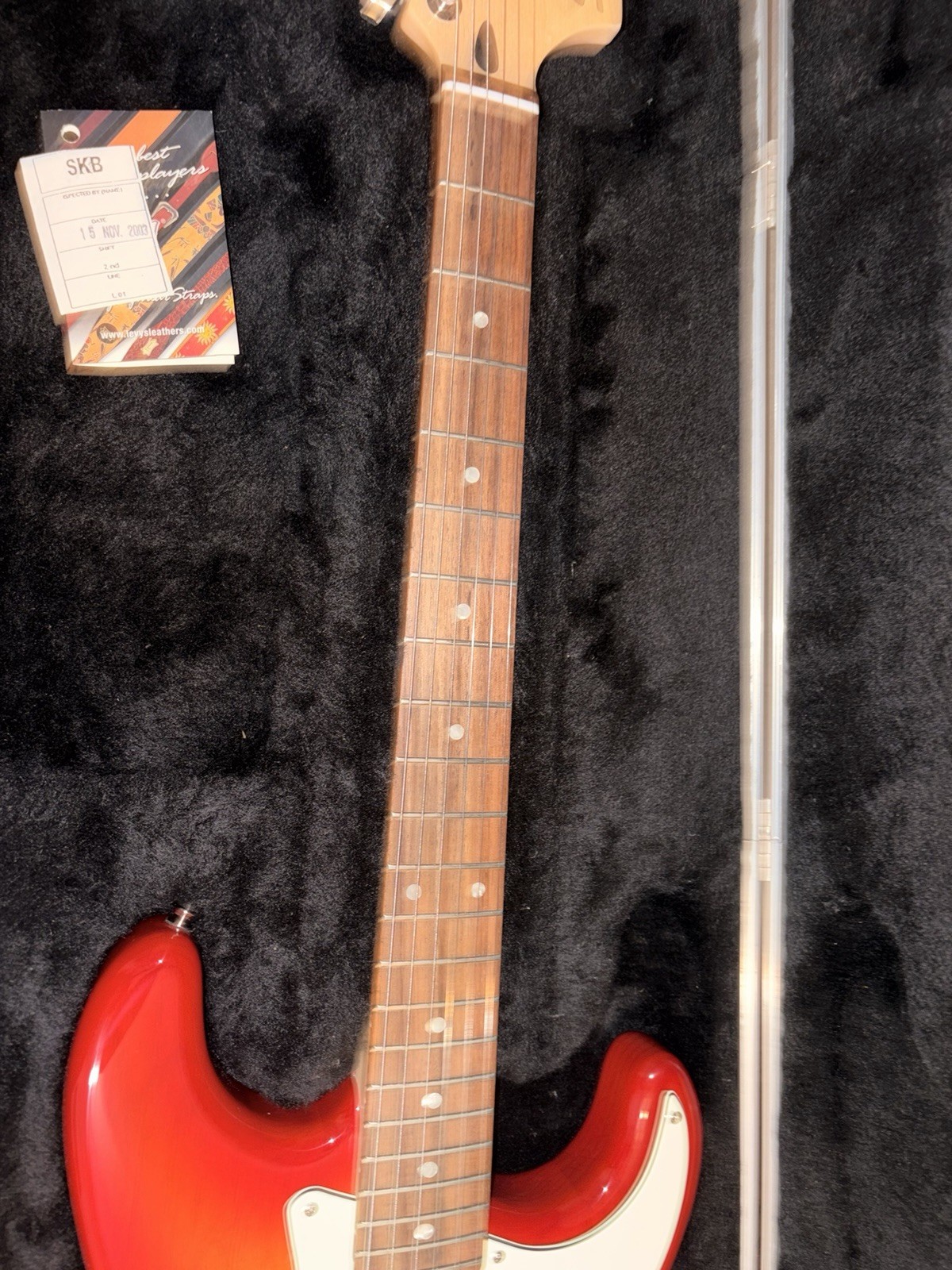 2003 Standard Squier Stratocaster Sienna Burst Body w/ Hard Case