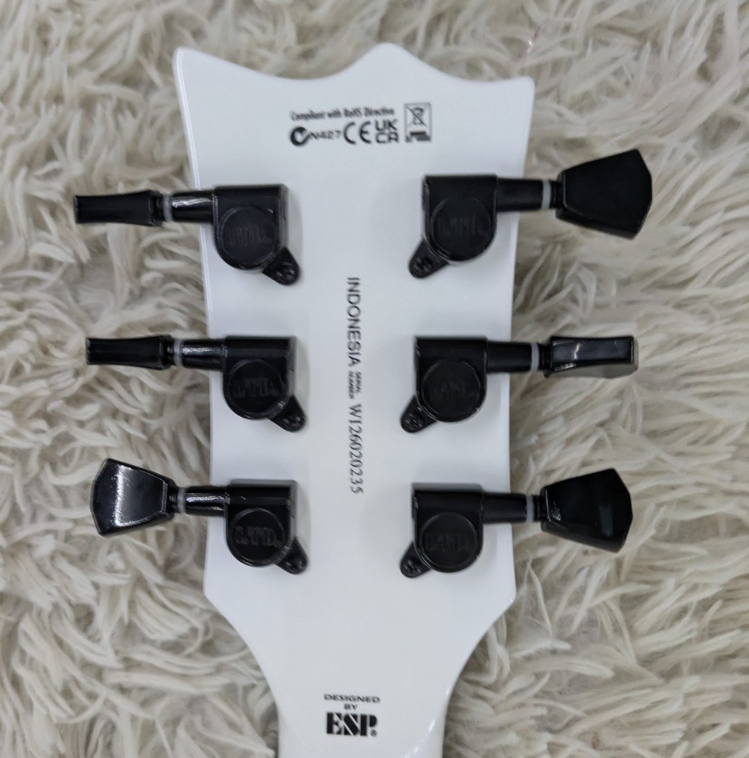 LTD by ESP Eclipse EC-256 FM Snow White Finish Single Cutaway Electric Guitar