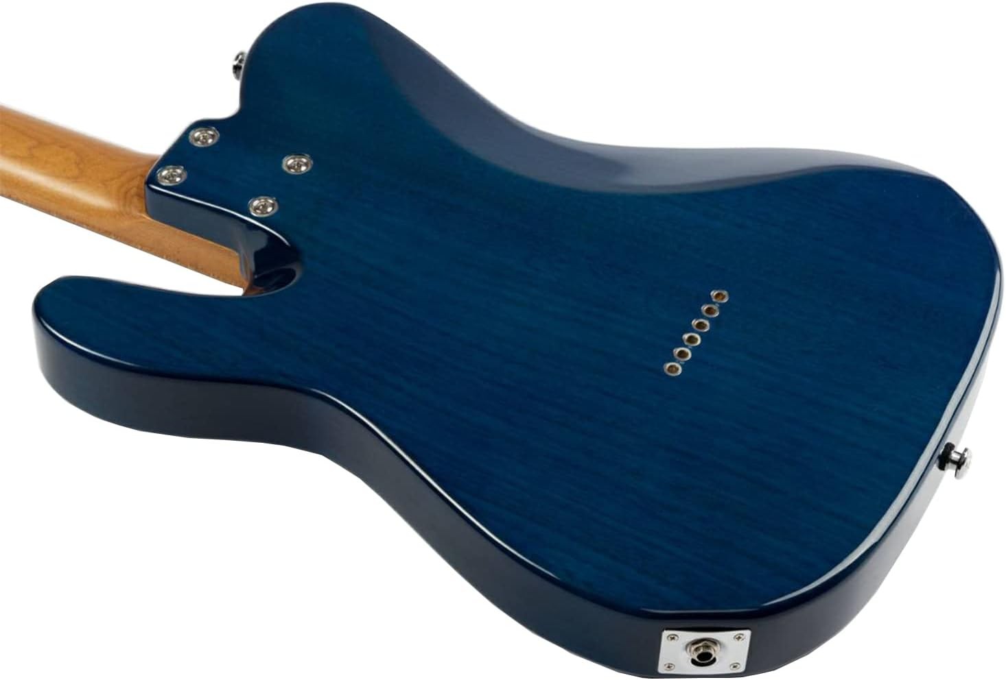EART NK-C1 Electric Guitar Blue Flame Maple Roasted Neck Alnico Pickups 22 Frets