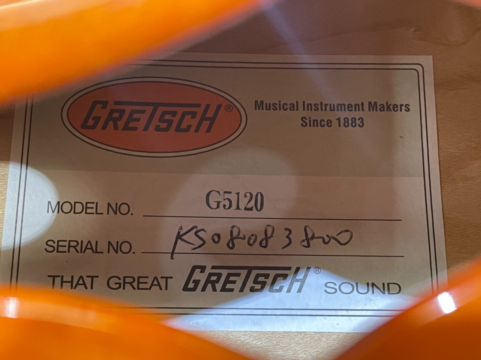 Gretsch G5120 Electromatic 125th Anniversary Orange Hollow Body Electric Guitar