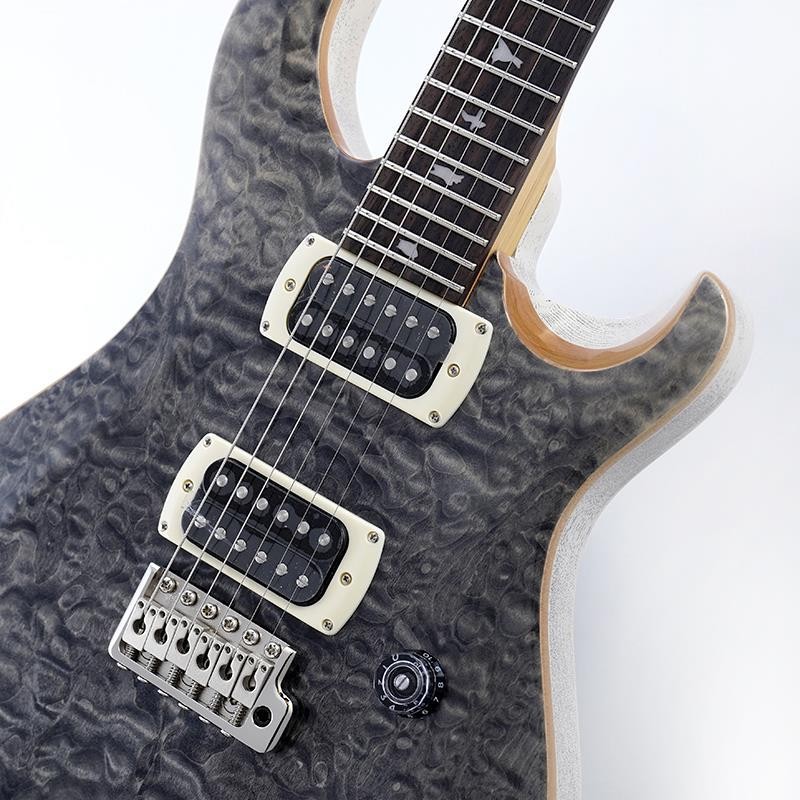 Paul Reed Smith (PRS) SE CE 24 Quilt Charcoal , White Doghair back SN.CTIH093019