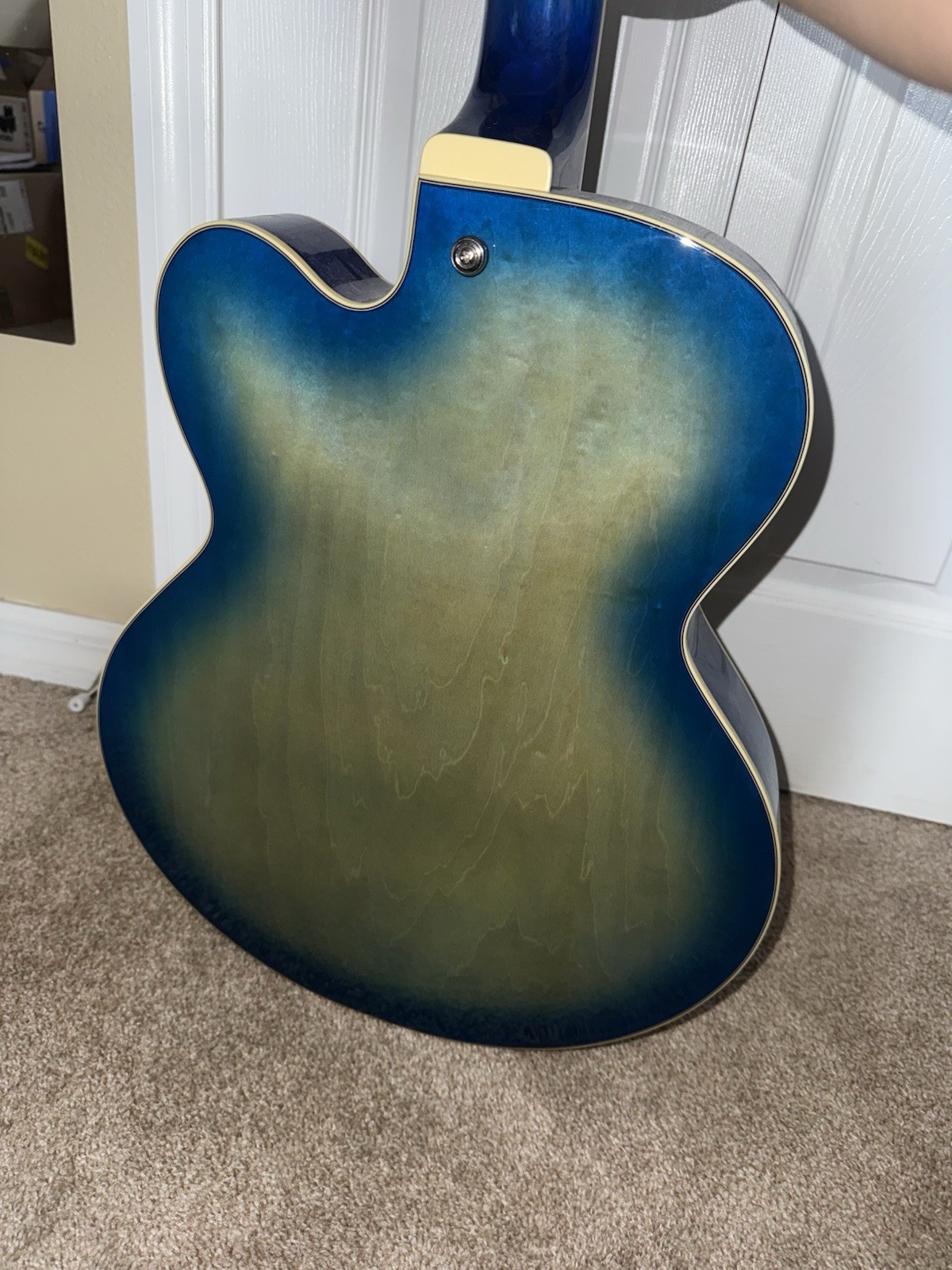 Ibanez AF75-JBB Hollow Body Electric Guitar Blue 6-String Rosewood Right-Handed