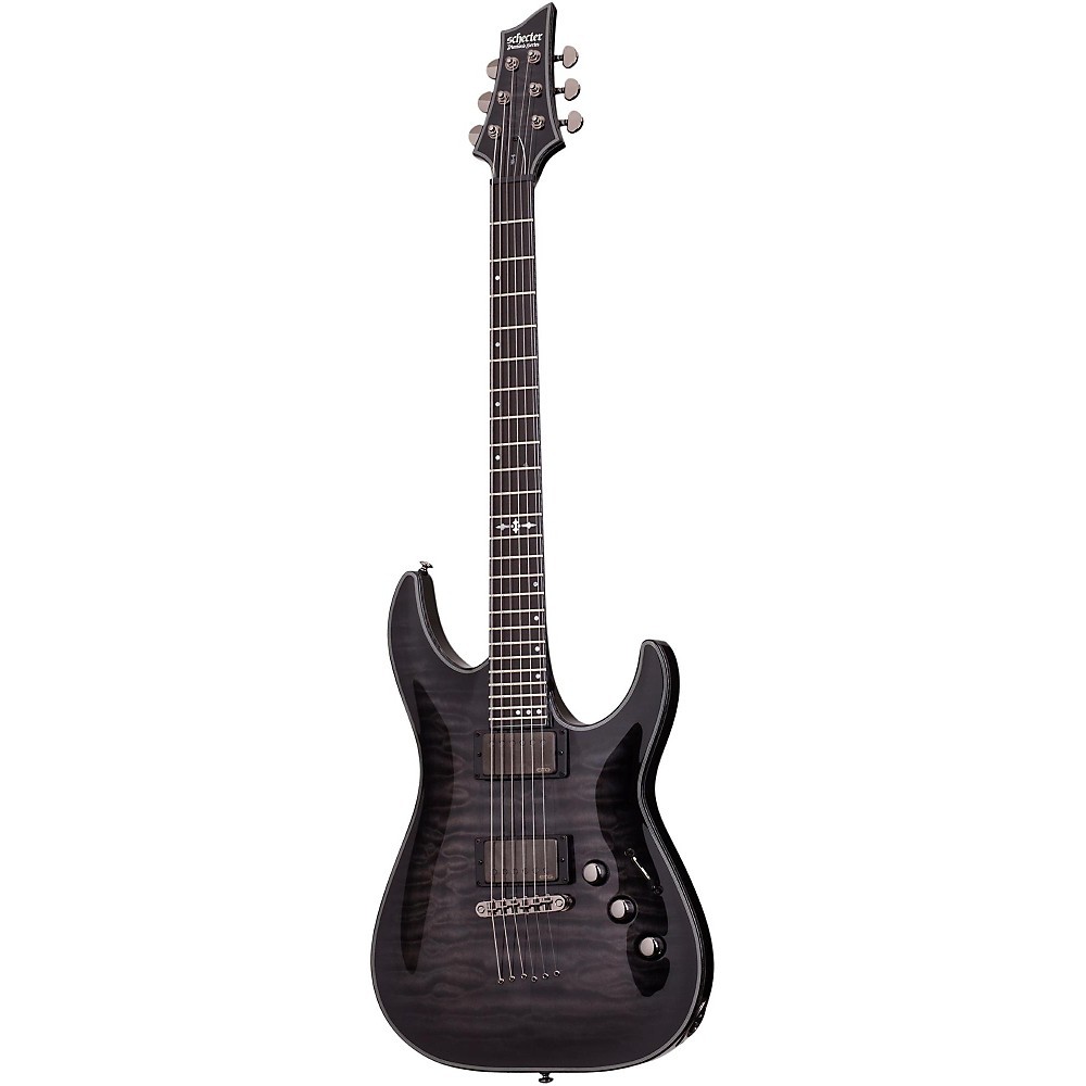Schecter Guitar Research Hellraiser Hybrid C1 Guitar Transparent Black Burst