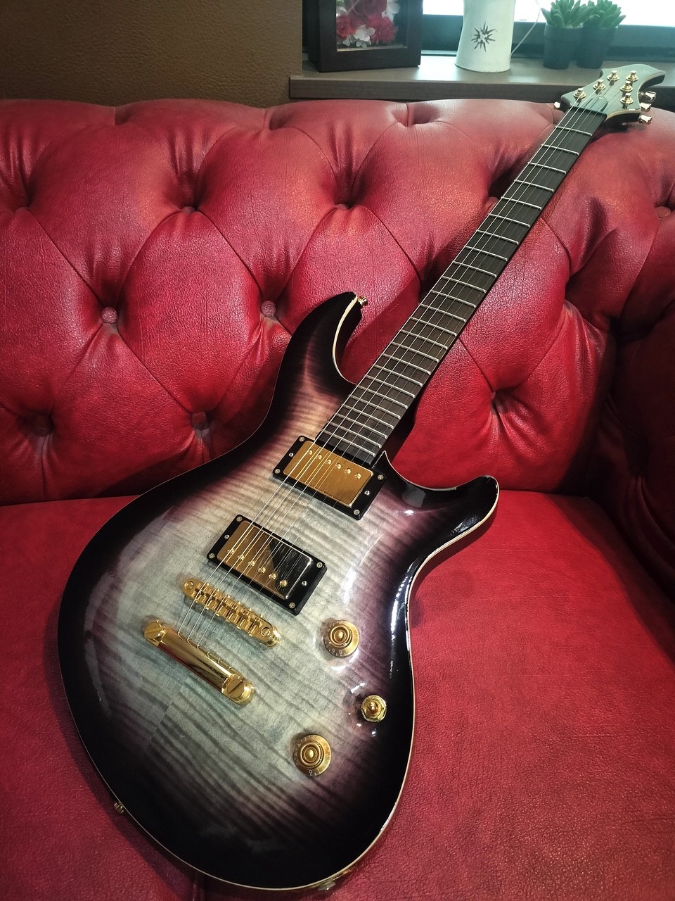 Edwards E-MYSTIQUE Flame Maple ESP H-3 Ebony Used