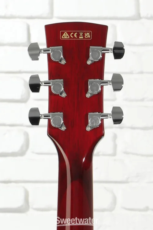 Ibanez AJ70M1E Artwood Jumbo Acoustic-electric Guitar – Wine Red