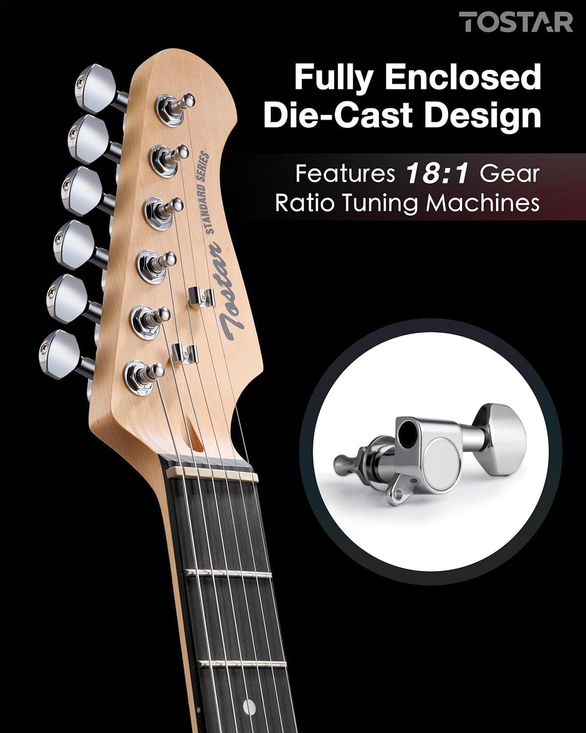 39″ Full Size Electric Guitar Kit for Beginners and Adults, SSS Pickup Guitarra