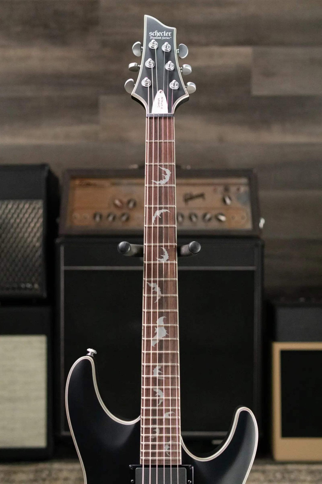 Schecter Damien Platinum-6 Electric Guitar – Satin Black
