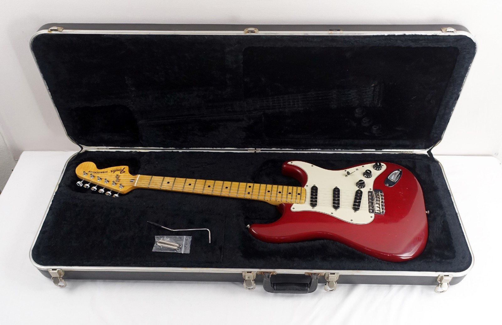 1980 Fender Stratocaster Translucent Red S9 1979 with Original Hardshell Case