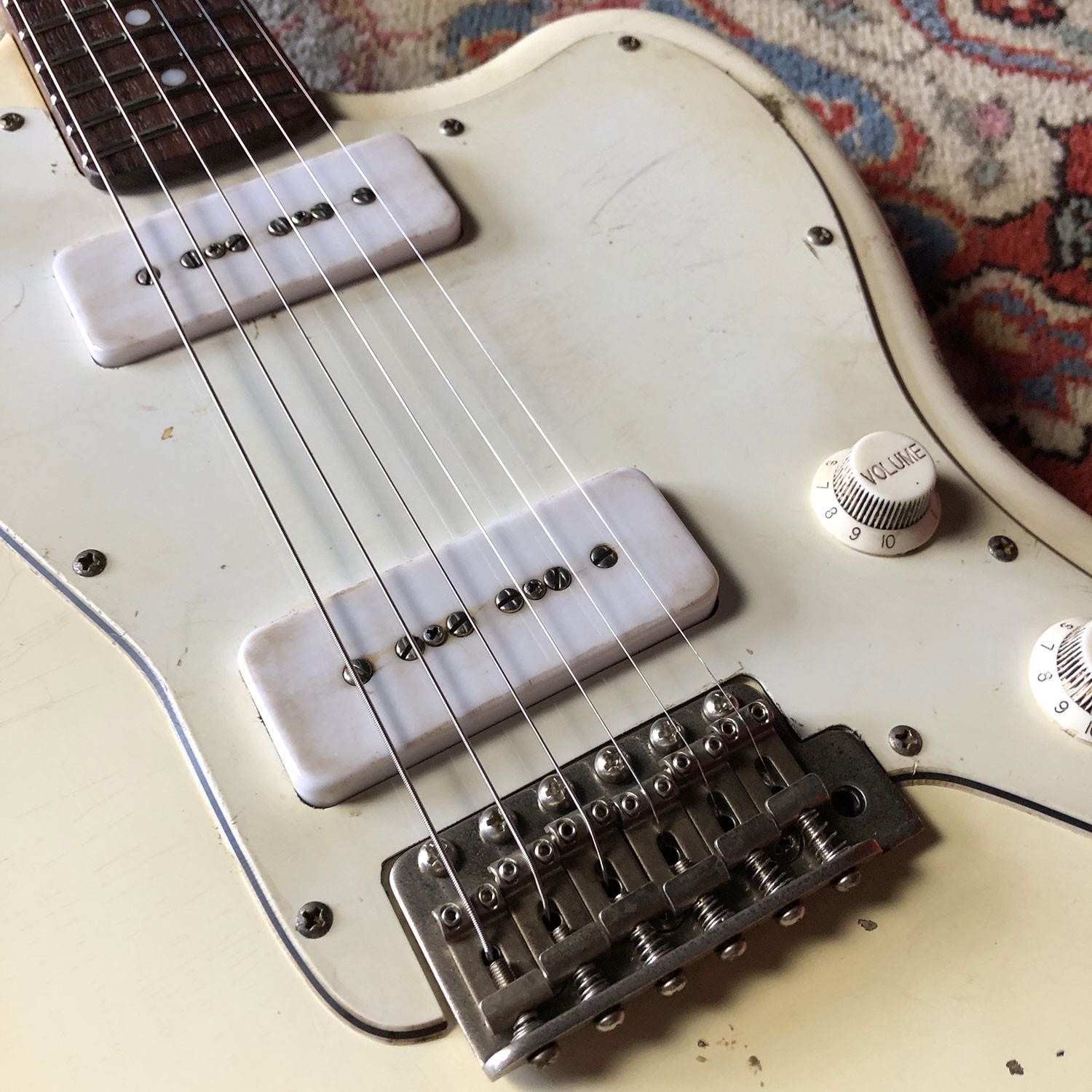 FRANCHIN Neptune Guitar Race Stripe Relic Aged Nitro Jazzmaster Styl*MADETOORER