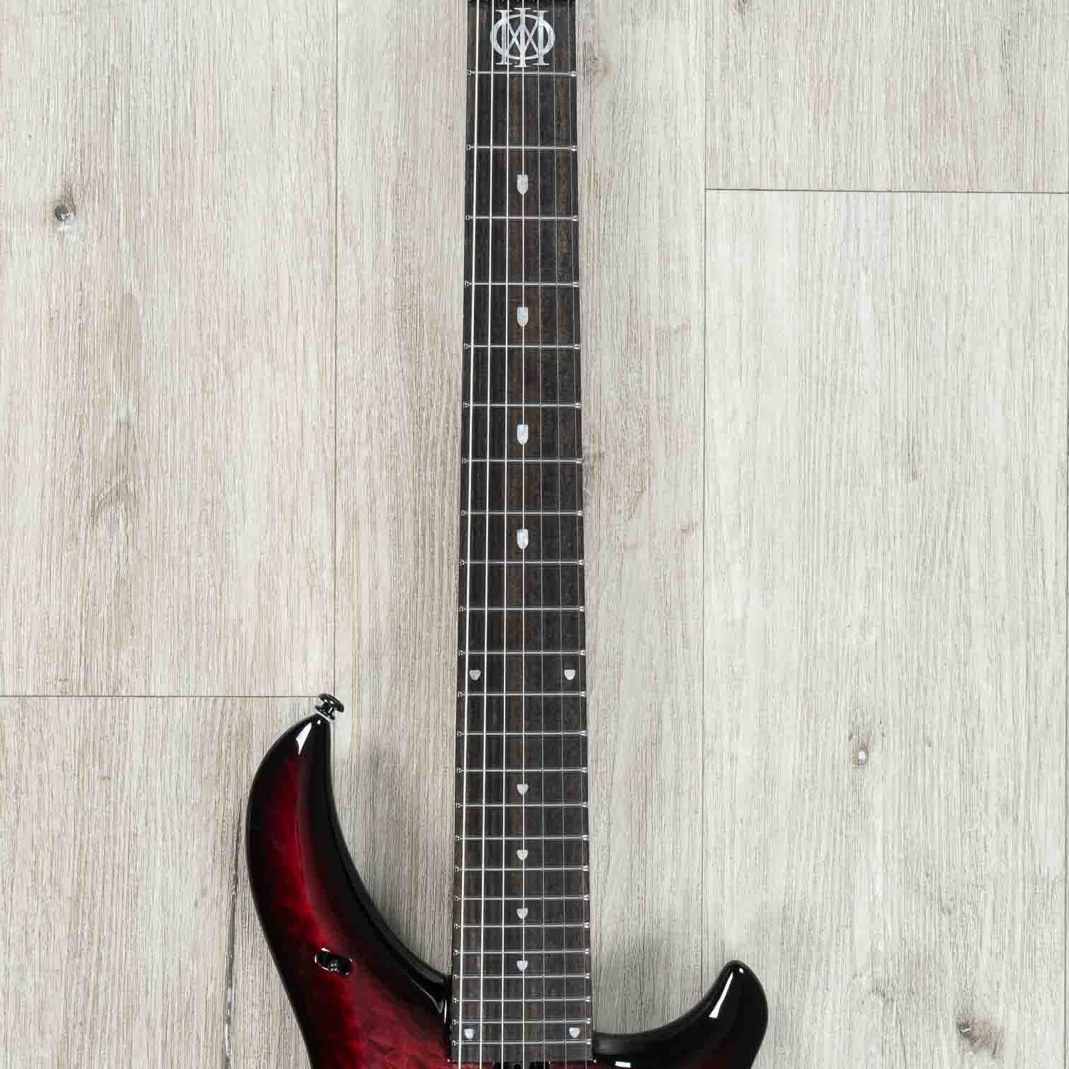 Ernie Ball Music Man BFR John Petrucci Majesty 7-String Guitar, Quilt Red Nebula
