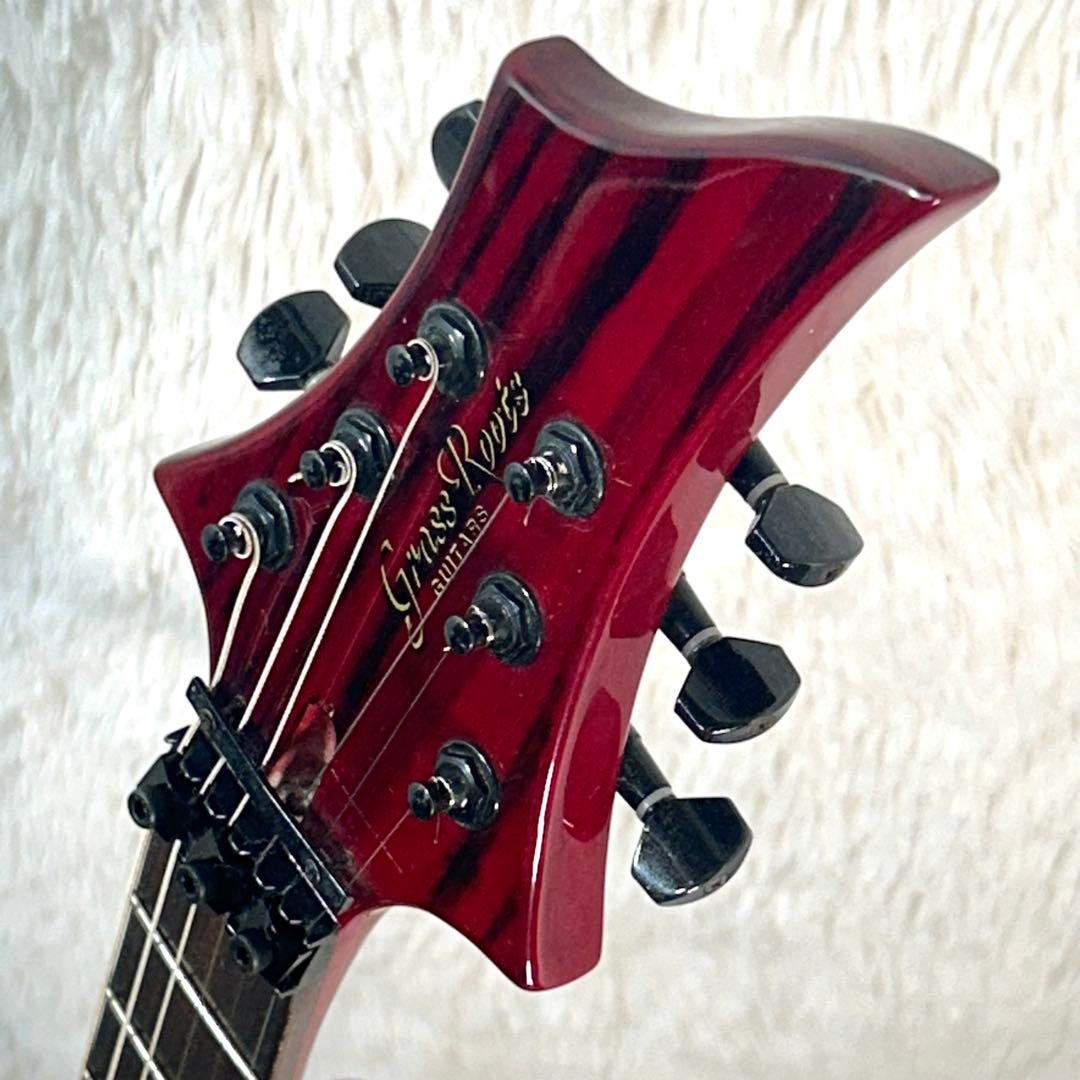 Grass Roots G-NH-70 Nightmare Deep Red Ash Electric Guitar Used Product