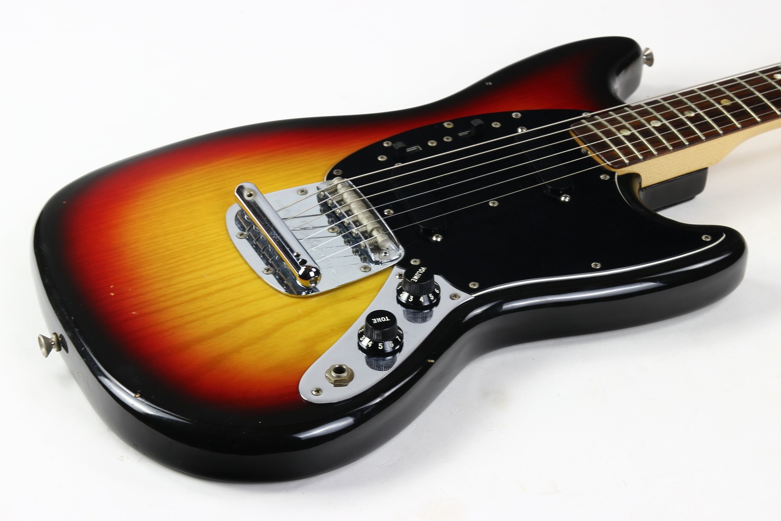 1978 Fender Mustang Sunburst Vintage Electric Guitar w Original Hard Case &