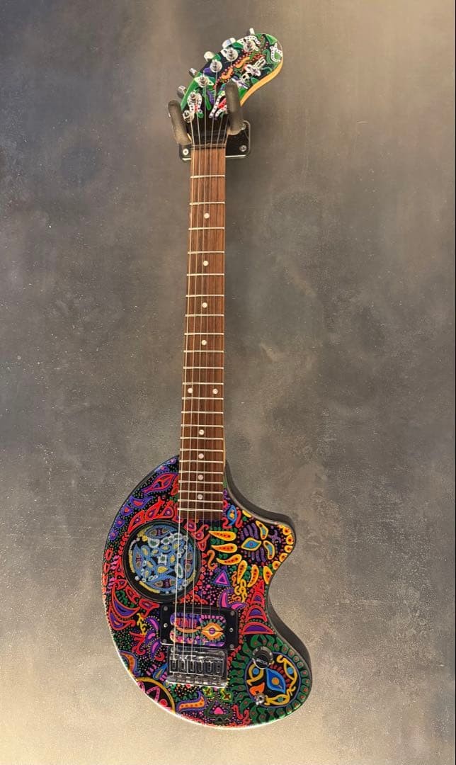 FERNANDES ZO-3 hide Psychedelic Paint Mini Guitar