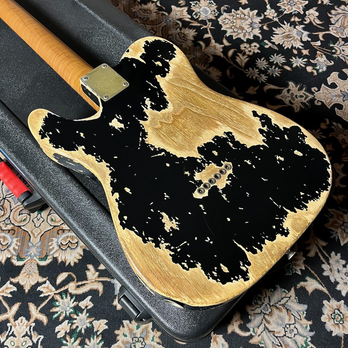 Xotic XTC-1 Black MH Super Heavy Aged ASH 4A Roasted Flame Maple Rose Wood FB 20
