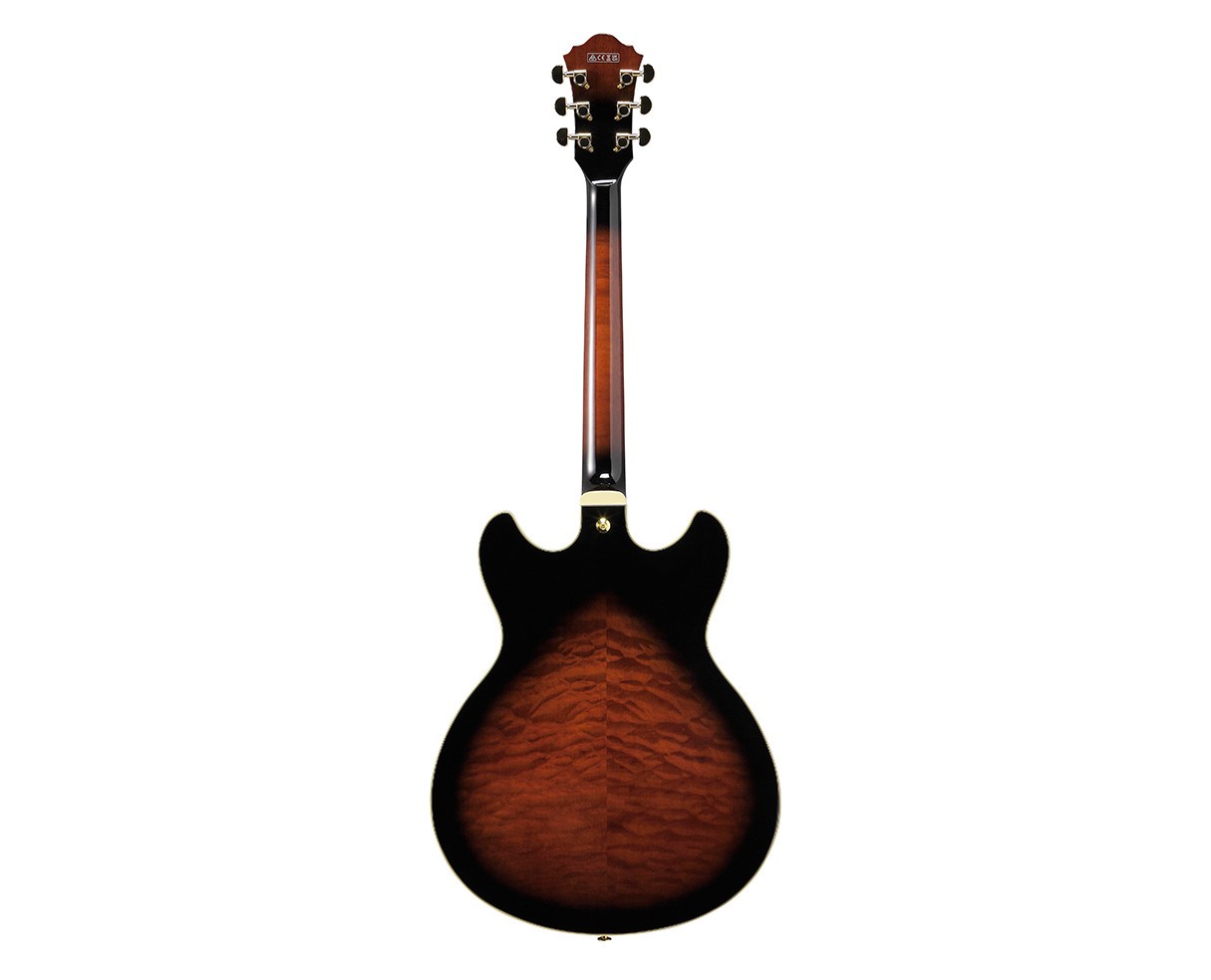 Used Ibanez AS93QMSPDBS AS Artcore Expressionist – Dark Brown Sunburst
