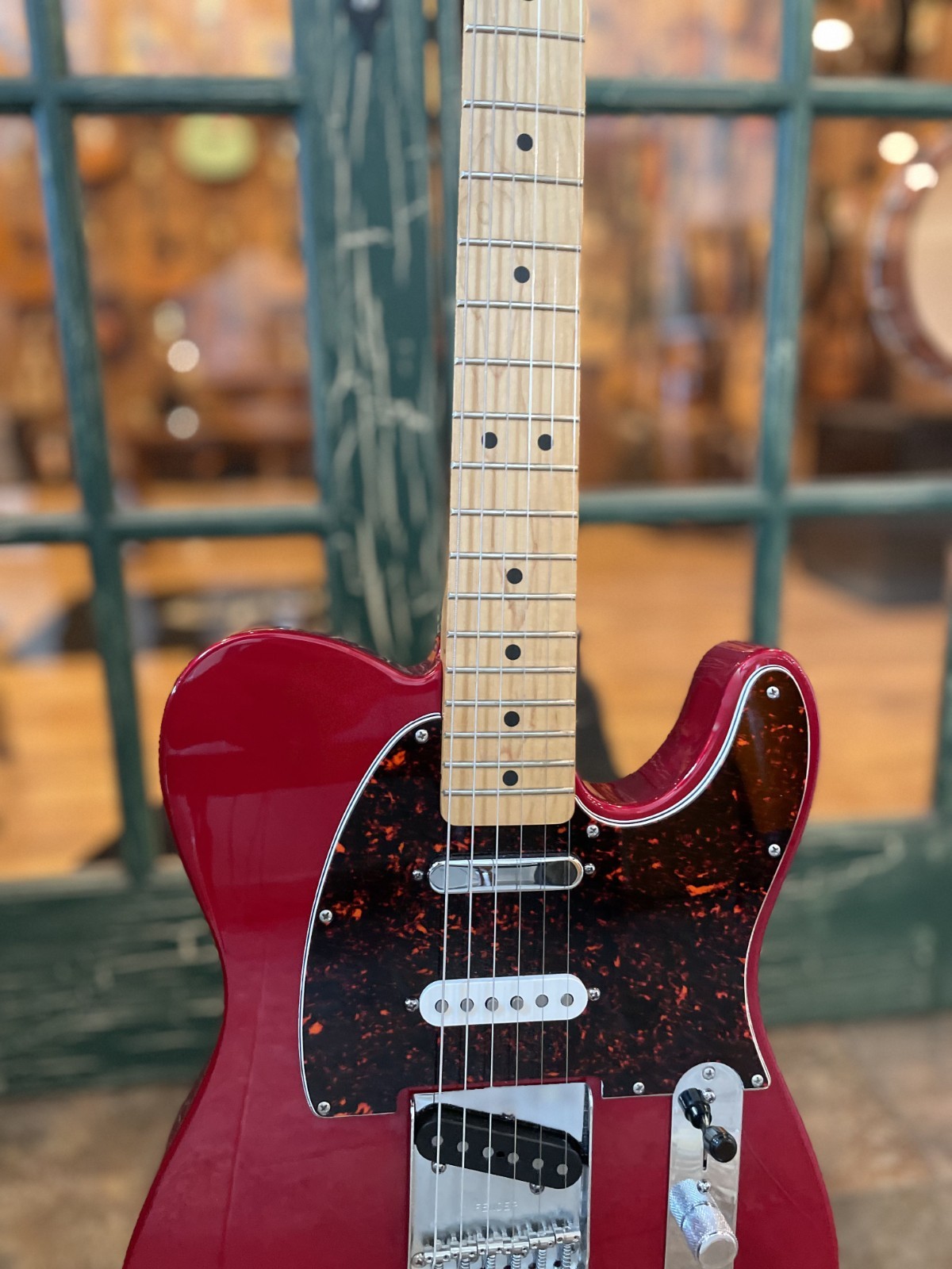 1998 Fender Deluxe Nashville SSS Telecaster Electric Guitar in Candy Apple Red