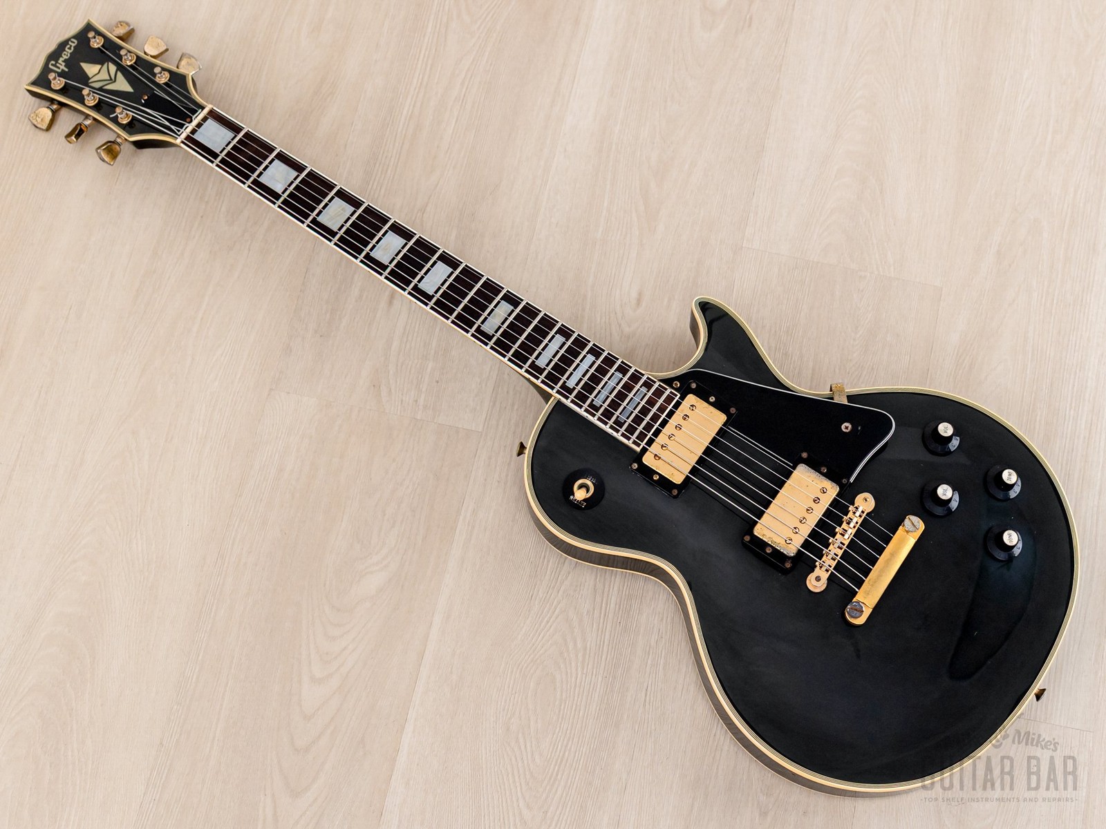 1985 Greco EGC68-500 Custom Black Beauty Vintage Guitar w/ Case, Japan