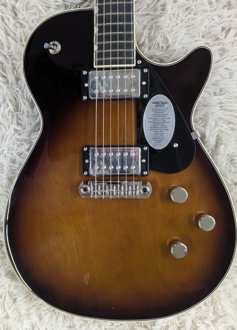 Gretsch Electromatic Premier Solid Body Jet, Ebony Fretboard, Robusto Burst