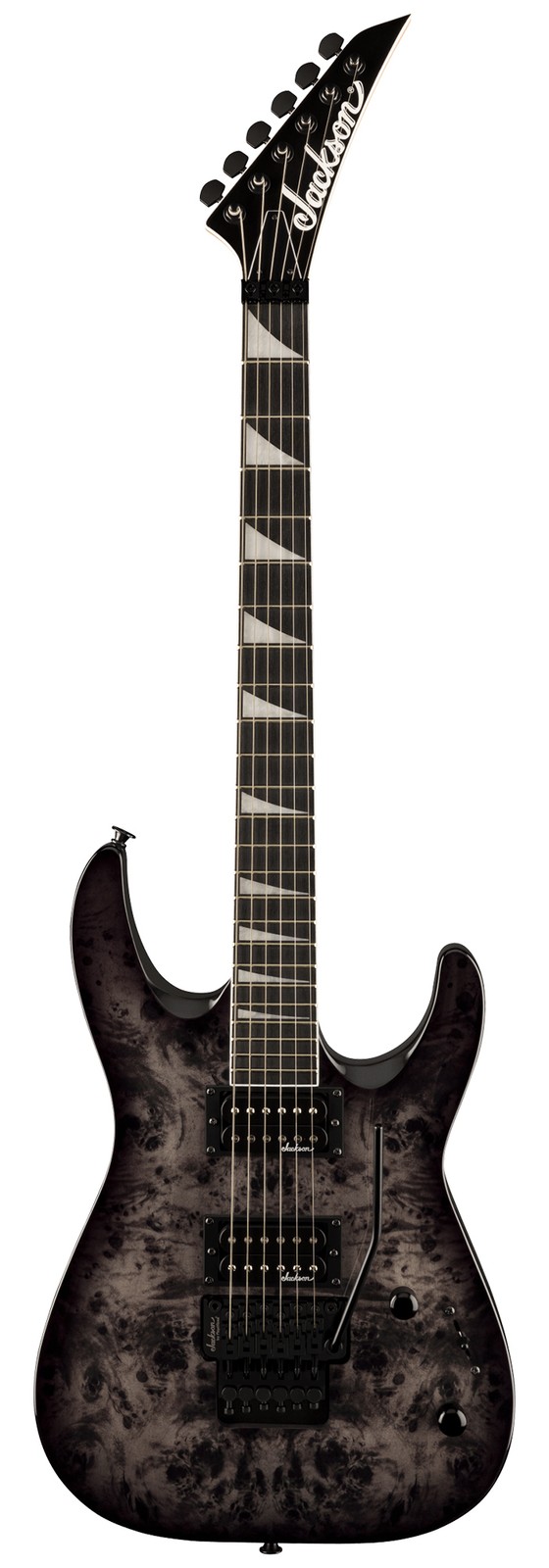 Jackson Dinky JS32 DKAP Electric Guitar – Transparent Black w/ Instrument Cable