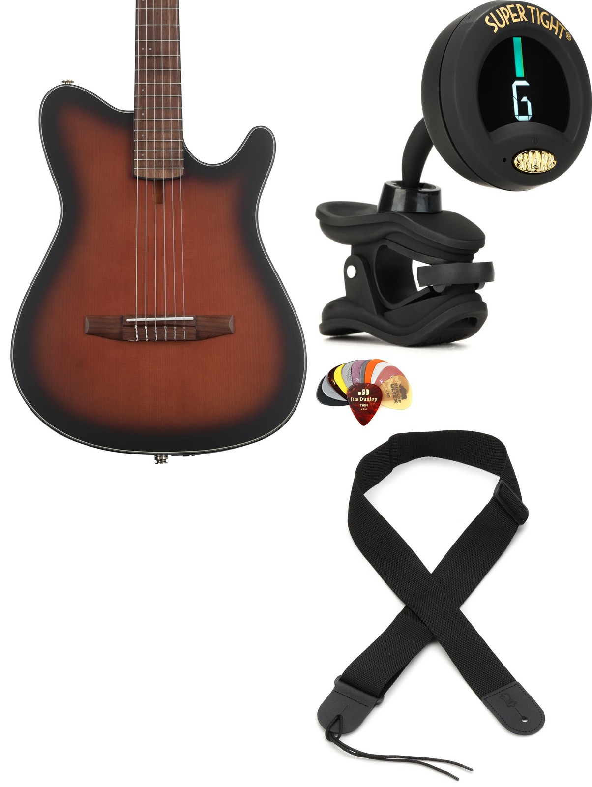 Ibanez FRH10NBSF + Snark ST-8 + Dunlop PVP101 + Levy’s M8POLYA-BLK Value Bu