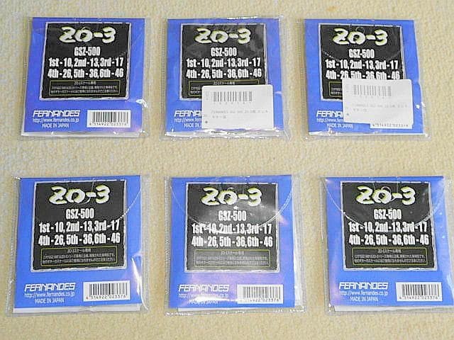 Fernandes DIGI-ZO/GSZ-500 ZO-3 dedicated strings *7 sets + 4 strings