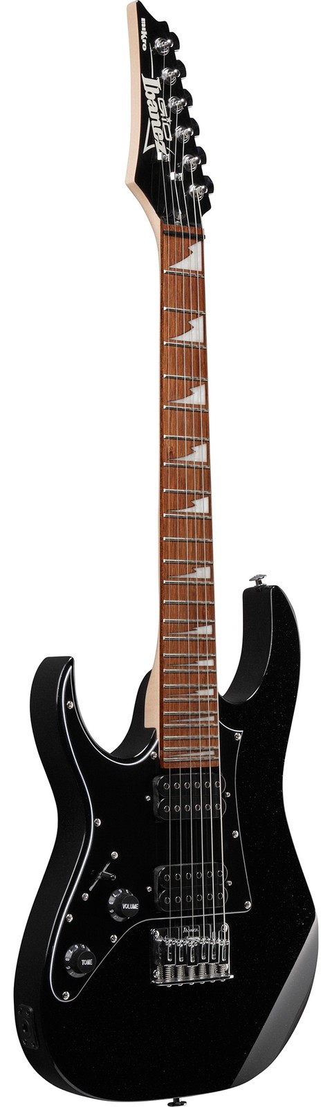 Ibanez GRGM21L RG Gio miKro Short-Scale Electric Guitar, Left Handed – Black Nig