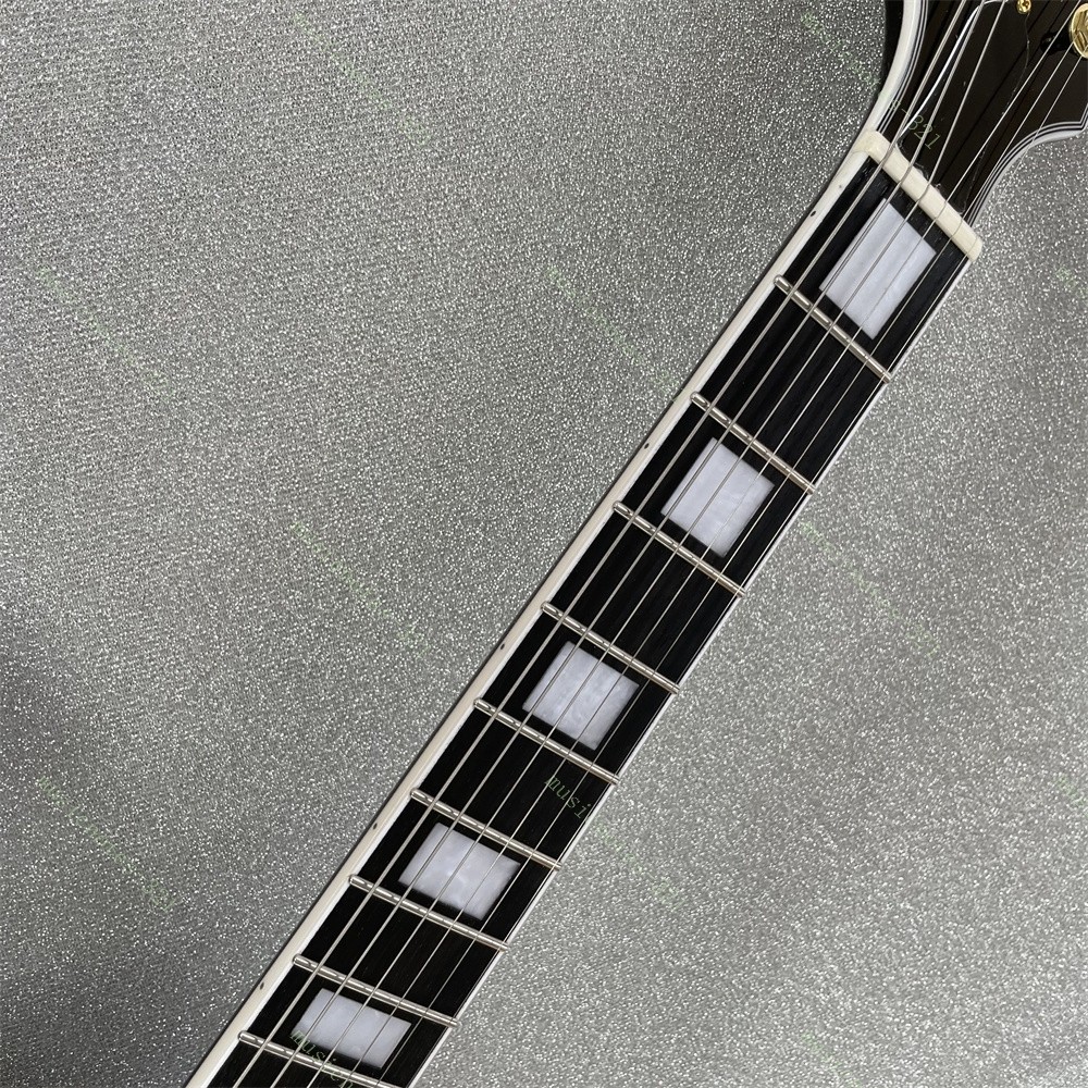 Solid Electric Guitar Stainless Rounded Fret Edge Spalted Maple Top Brown Burst
