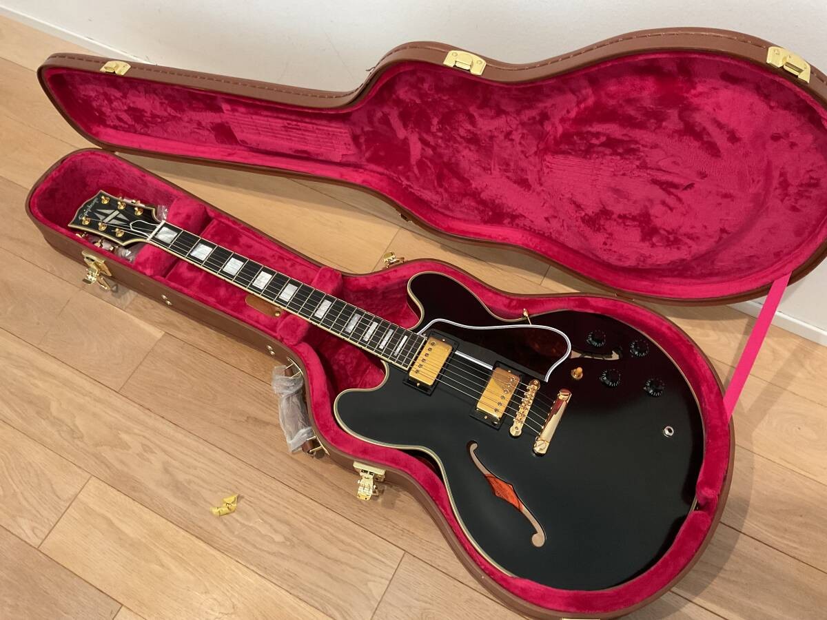 Epiphone Inspired by Gibson Custom 1959 ES-355 Ebony Black Semi-Acoustic #QY37XT