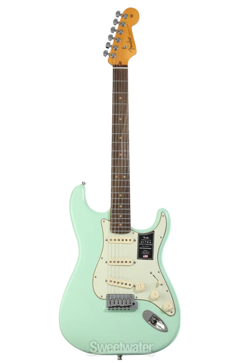 Fender American Ultra Luxe Vintage ’60s Stratocaster Electric Guitar – Surf