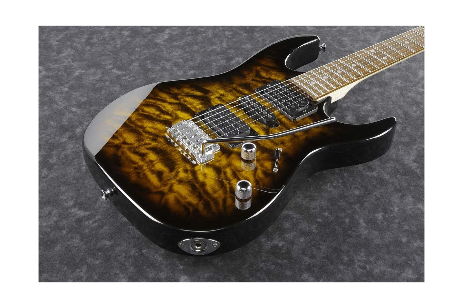 Ibanez GRX 6 String Solid-Body Electric Guitar, Right, Sunburst, Full (GRX70Q…