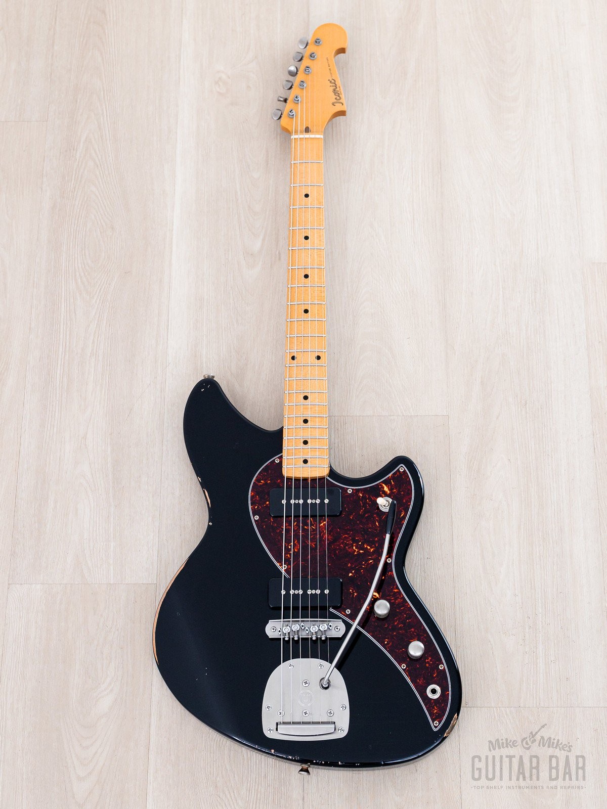 2024 Iconic Carlsbad Vintage Modern P90 Carbon Black Mediium Relic Custom Offset