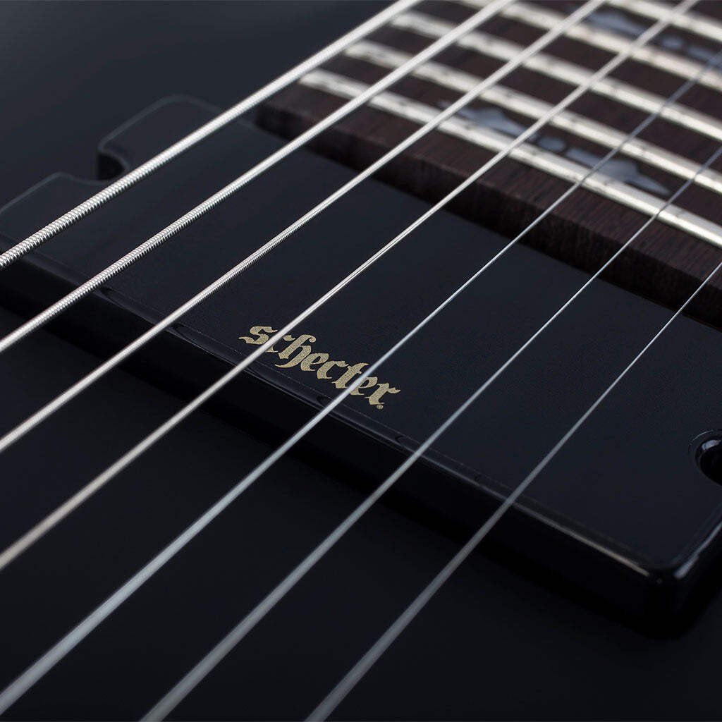 Schecter Demon 7 Series 7-String Electric Guitar – Aged Black Satin