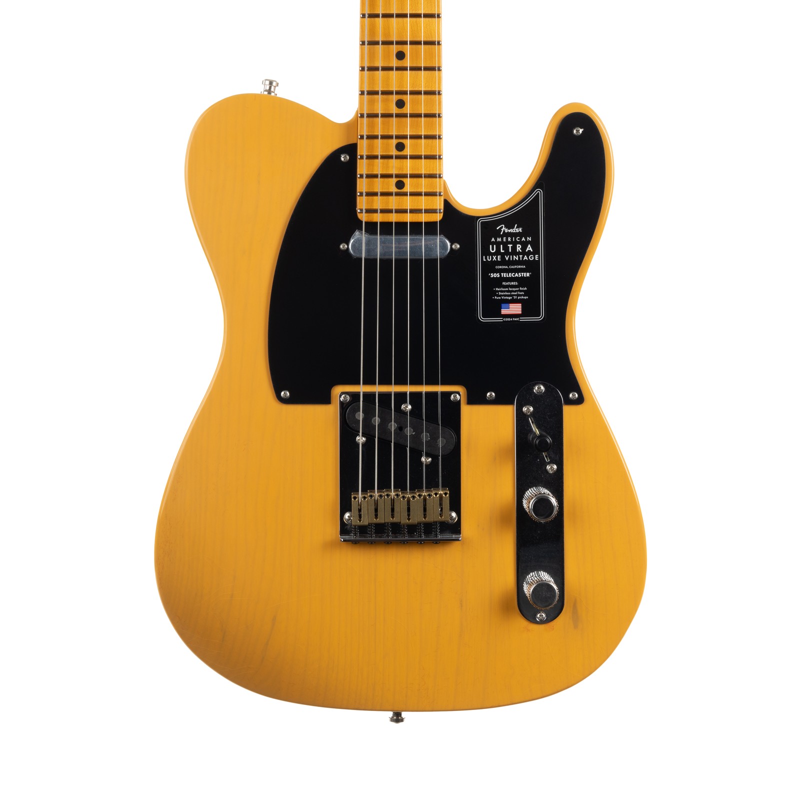 Fender American Ultra Luxe Vintage ’50s Telecaster Maple – Butterscotch Blonde