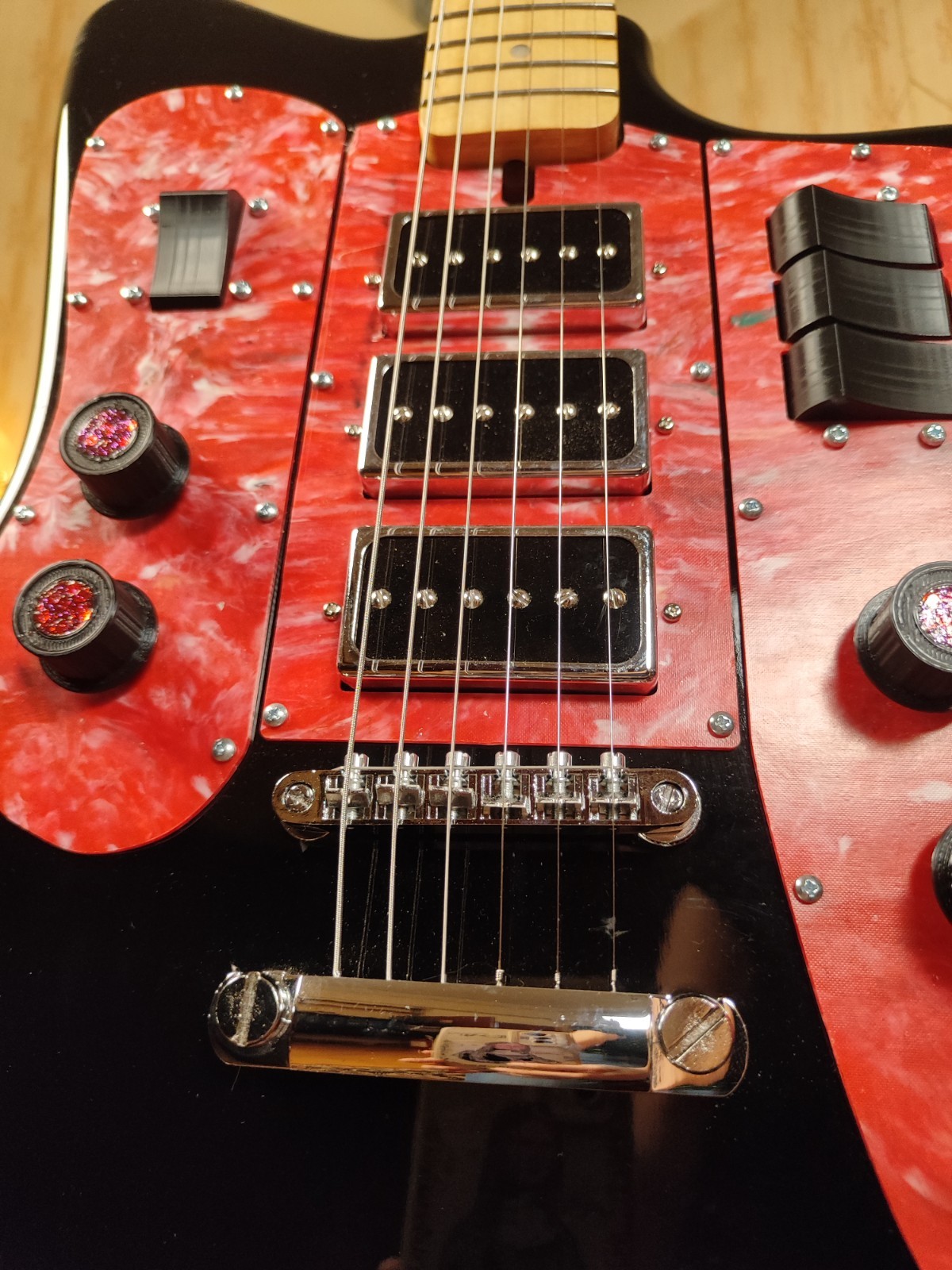 Formanta Style USSR Electric Guitar Built In Tone Bender Soviet Germanium Fuzz