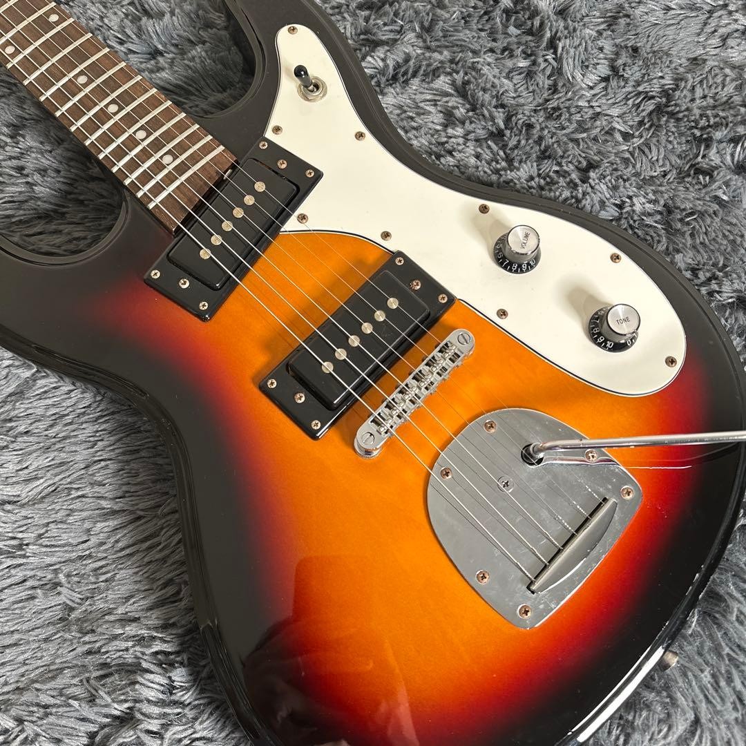 Electric Guitar Eastwood Sidejack DLX Mosrite Style 2010s Sunburst Neck Korea