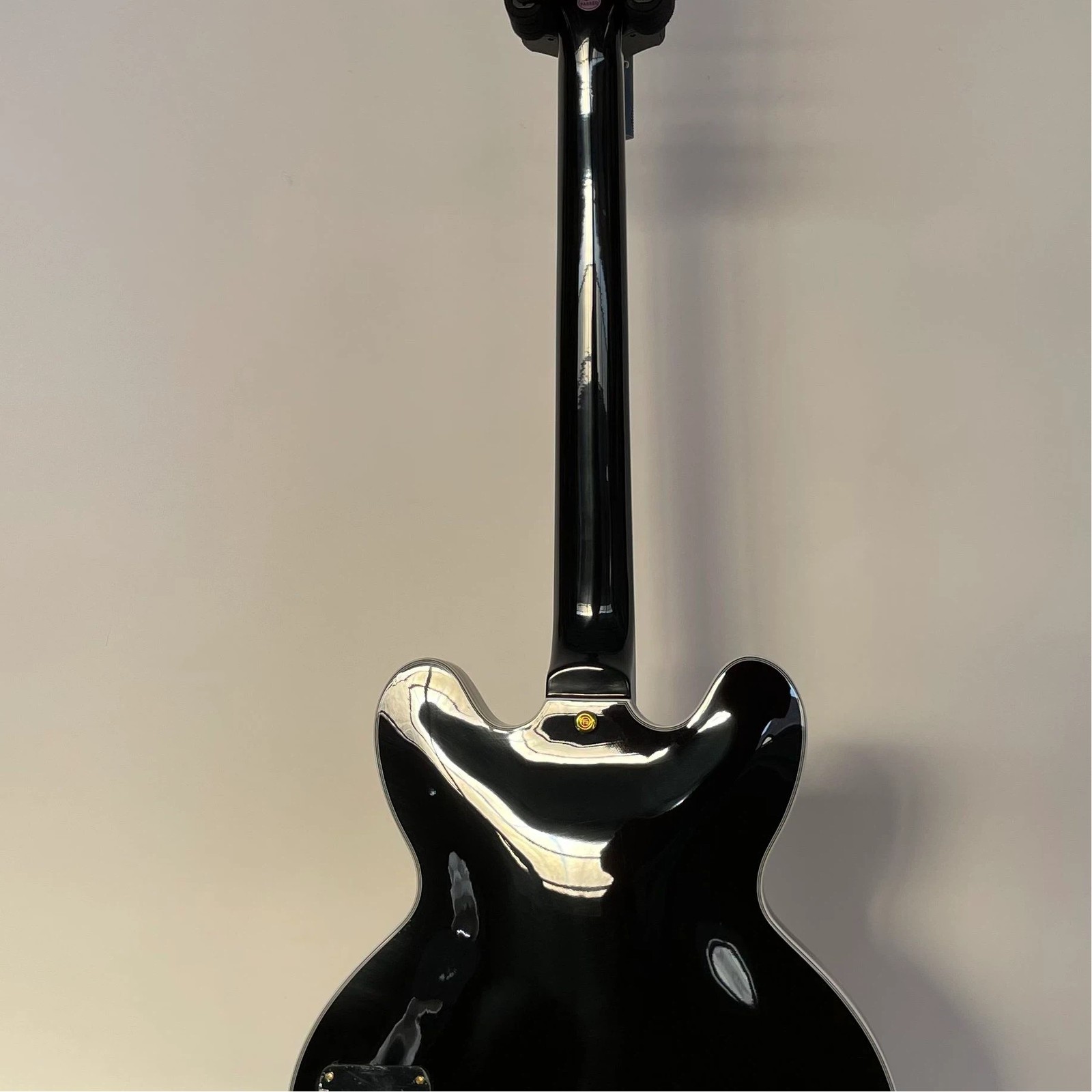 Gloss Black Solid Body Electric Guitar Dual Humbucker Gold Hardware Free Ship