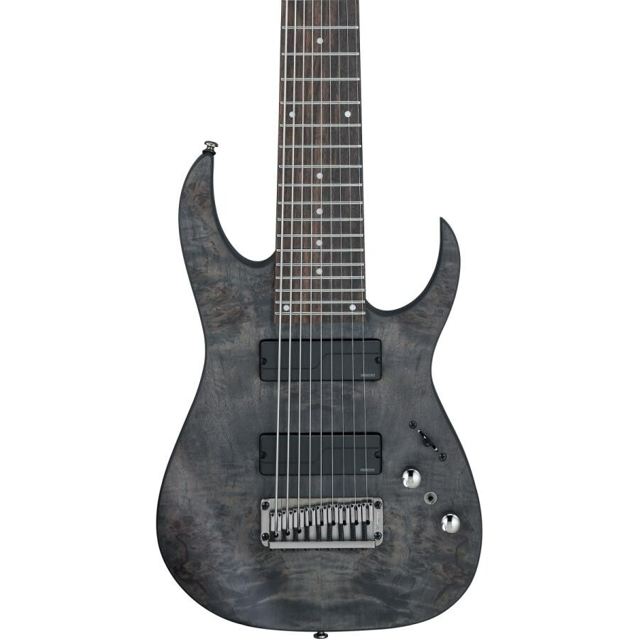 Ibanez RG9PB-TGF Axe Design Lab Transparent Gray Flat 9-String Electric Guitar