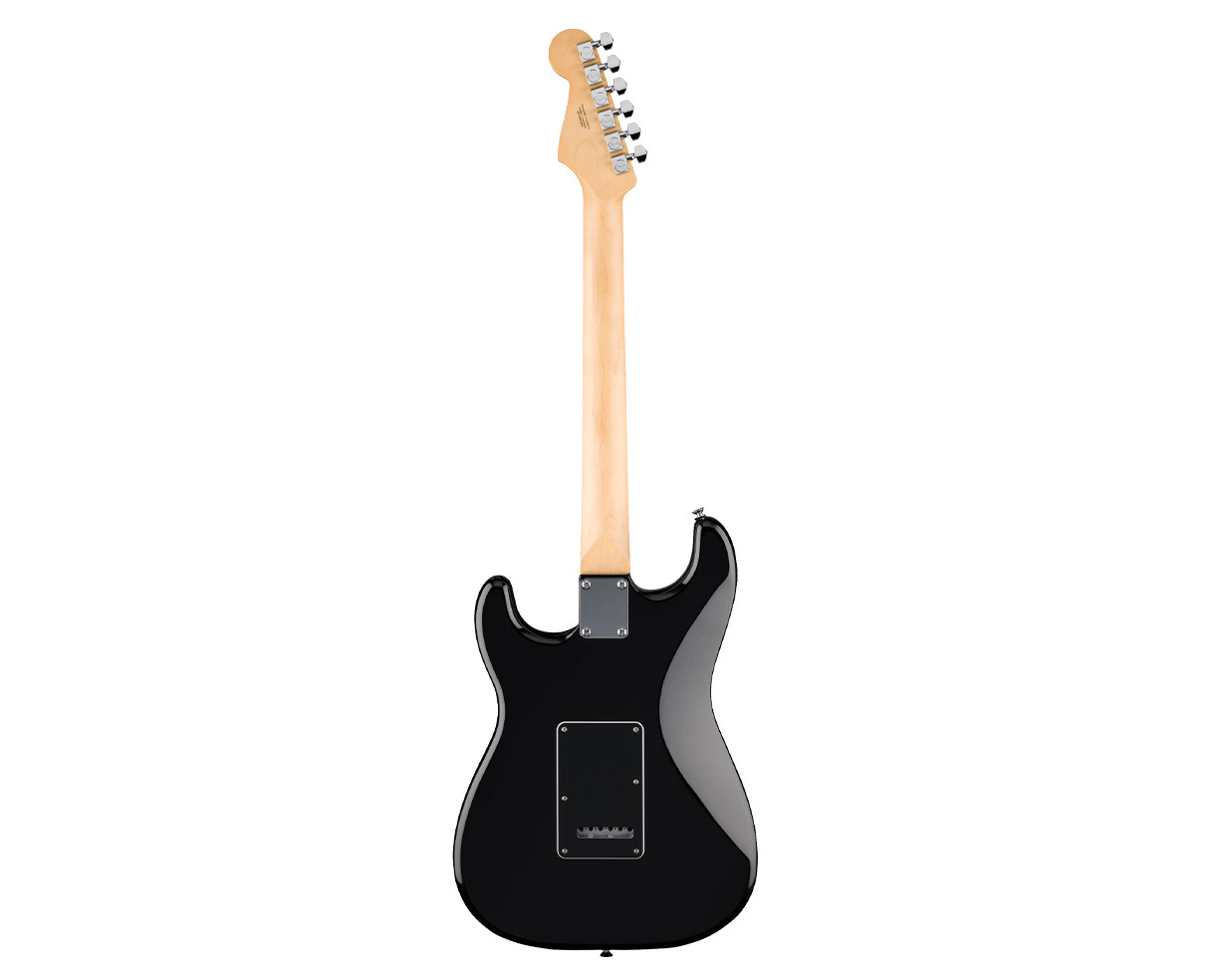 Used Fender Standard Stratocaster Electric Guitar HSS – Black w/Laurel FB