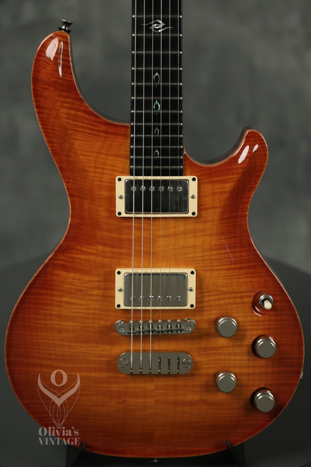 2002 Dean USA Hardtail Flame Maple Trans Amber Limited Edition w/ COA #23 of 100