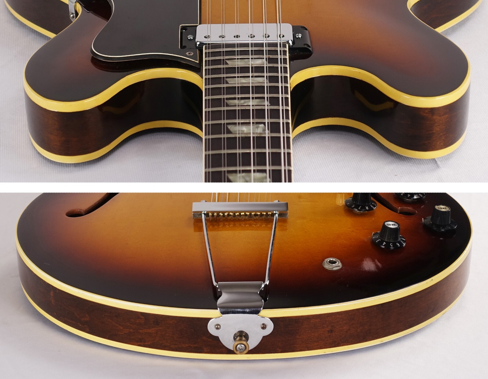 1967 Epiphone Riviera E360TD 12 String XII Sunburst with Hardshell Case