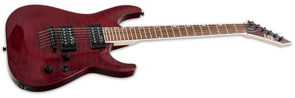 ESP LTD MH-200QM NT See Thru Black Cherry Electric Guitar B-Stock MH-200 QM