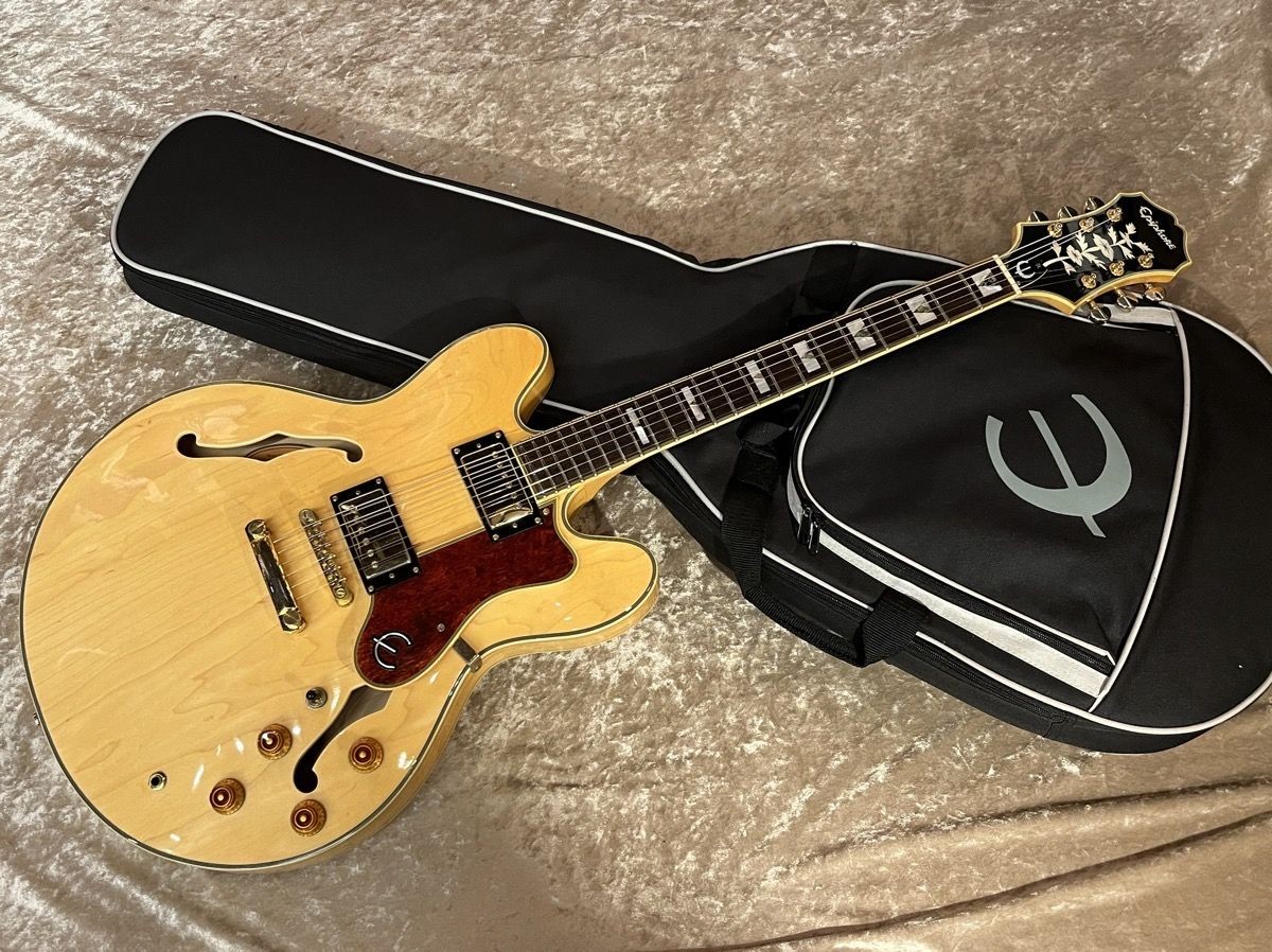 Epiphone Sheraton II Natural Used 2008 w/Soft case