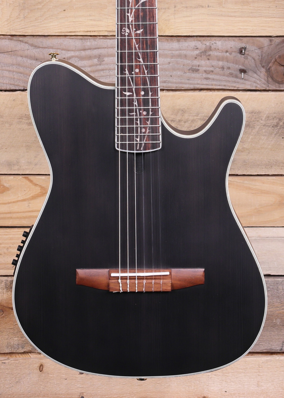Ibanez Tim Henson TOD10N Acoustic/Electric Guitar Transparent Black Flat